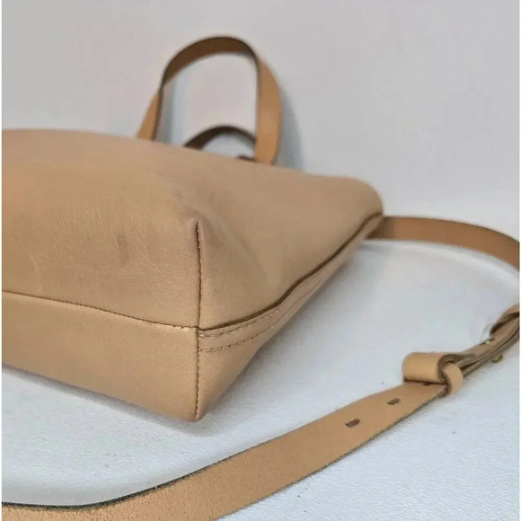 MADEWELL Transport Leather Tote Crossbody SMALL Bag Natural Monogram - Picture 9 of 12